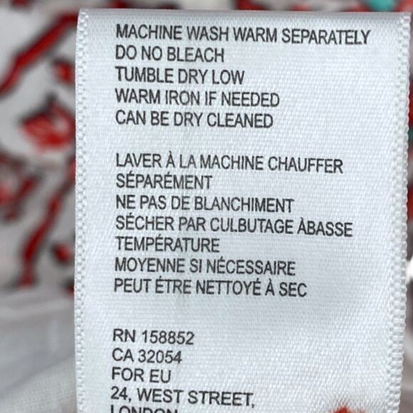 Anthropologie Ro's Garden Daphne Short Sleeve Midi Cotton Dress Medium - Picture 8 of 11